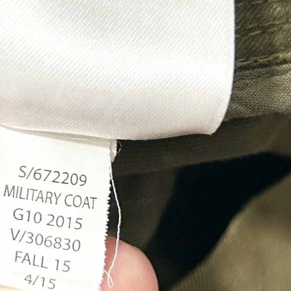 Banana Republic Utility Army Jacket Adjustable Waist and Stand-Up Collar Pockets - Picture 10 of 10